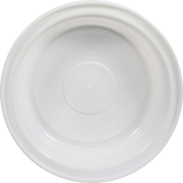 Rhino - Heavy 7" Round PP Combo Container - White