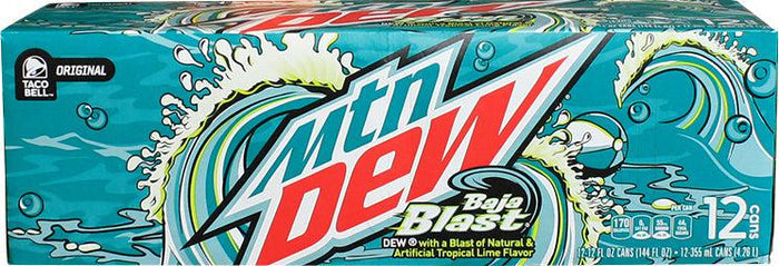 Mountain Dew - Baja Blast - Cans