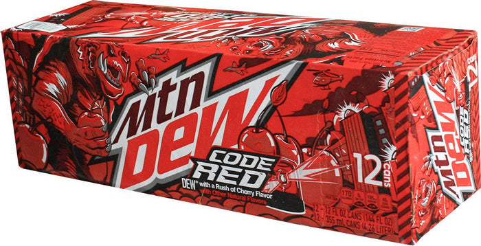 Mountain Dew - Code Red  - Cans