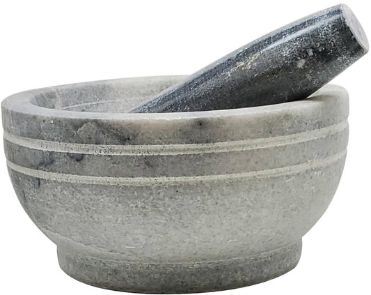 Stainless Steel Mortar & Pestle - 9cm dia x 9cm ht