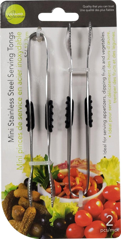 Le Gourmet - 5" Mini Serving Tongs - SS (2 pack) - 70808