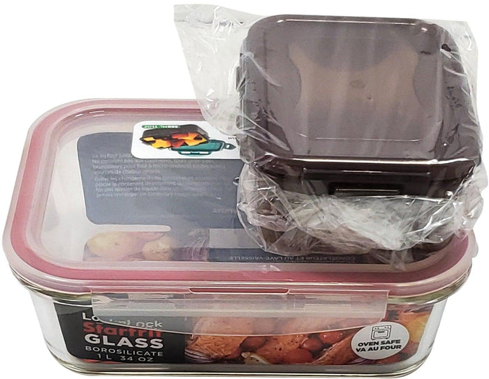 Lock & Lock - Glass Container - Rectangular - 1 L - AP094953