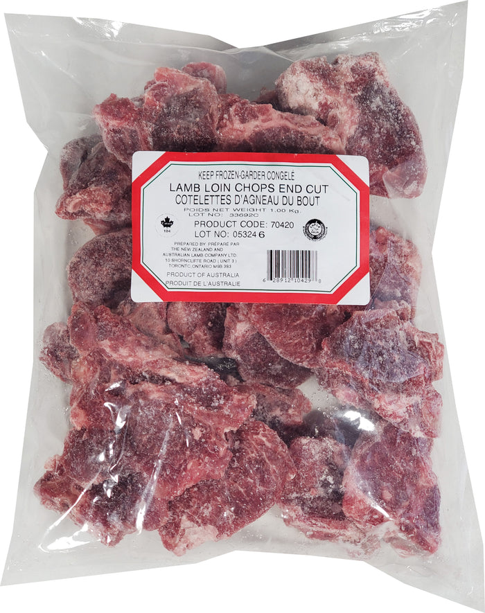 New Zealand Lamb - Frozen - Center Cut Halal Loin Chops