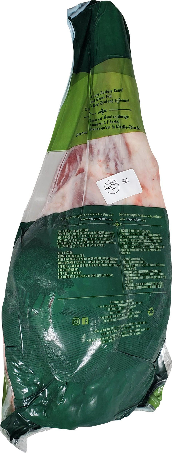 New Zealand Halal Lamb - Frozen Bone-In Leg