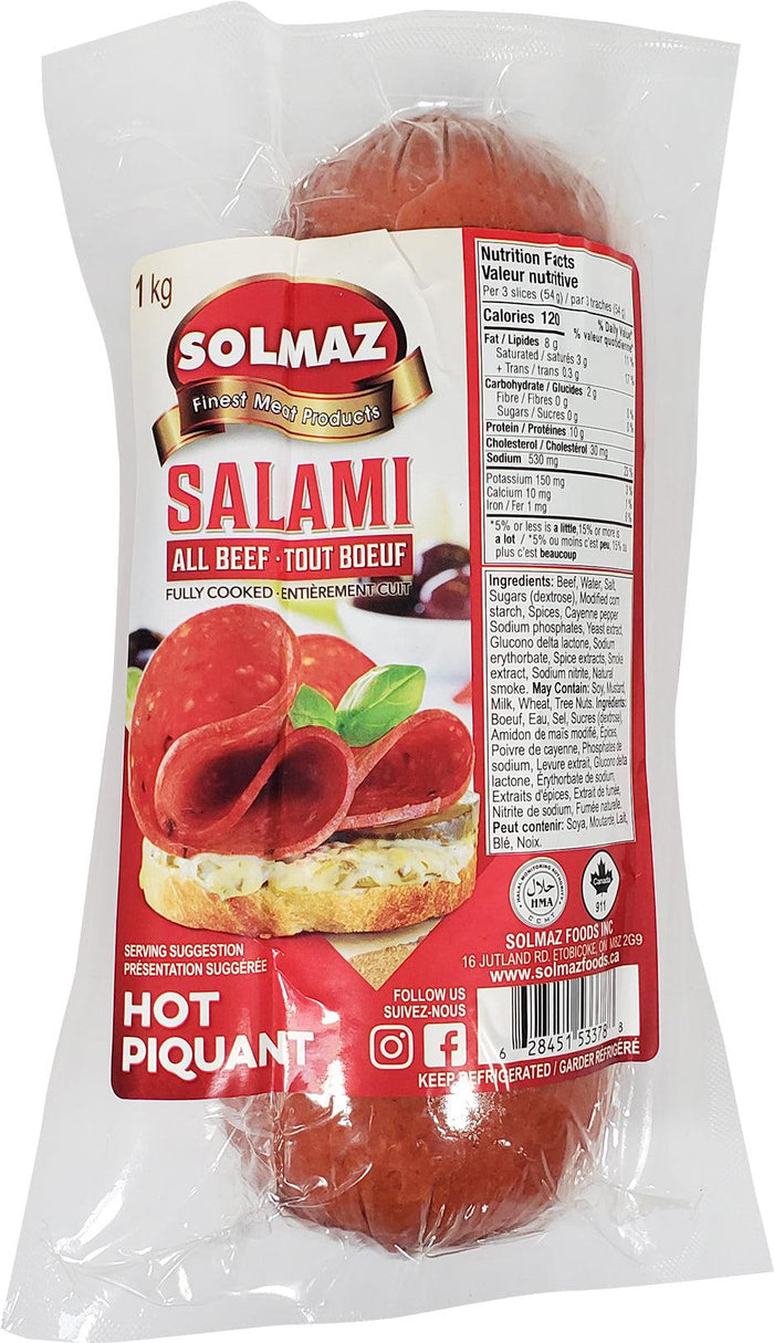 Solmaz - Halal Beef Salami - Hot