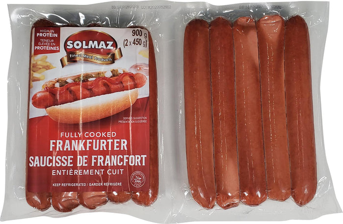 Solmaz - Fresh Halal 8 " Hot Dogs