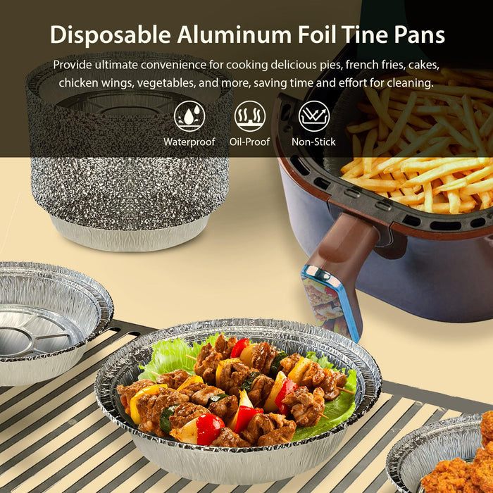 Rhino-Foil - 8" Round - Aluminium Foil Container - AR113