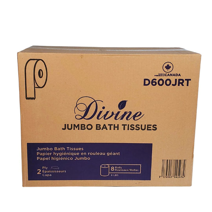 Divine - 2 ply Jumbo Bath Tissues - D600JRT