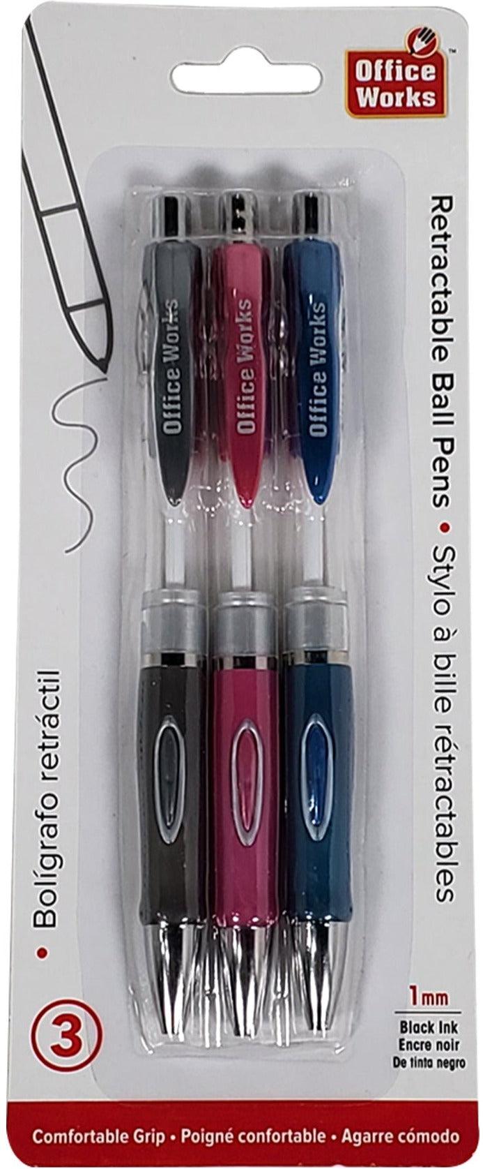 O.WKs. - 3-Pk Ball Pens