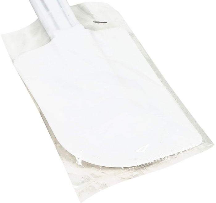 Plastic Scraper - 14" Flat Blade - White Handle