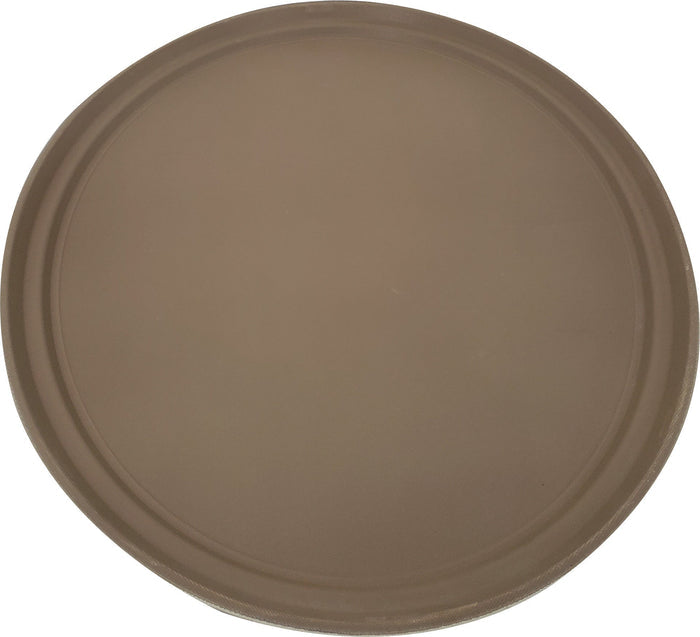 Oval 20" x 25" - Non-Slip Server's Tray - 2500CT - Brown