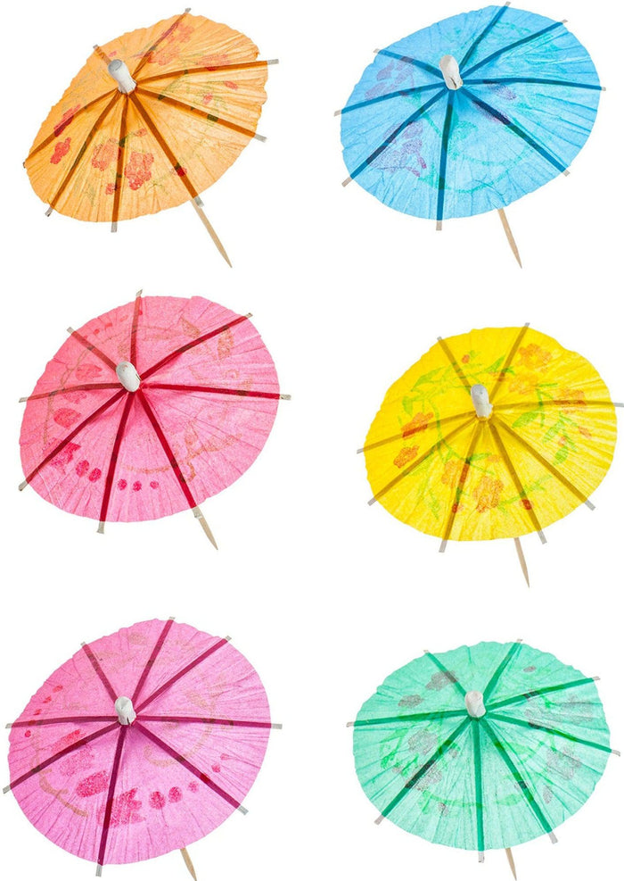 4" Toothpick Umbrella - Assorted - Colour