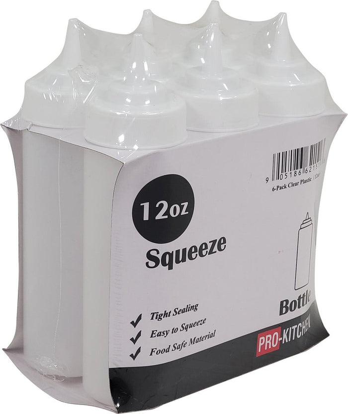 Pro-Kitchen - 12oz Squeeze Bottle - Standard - Clear - QY409C