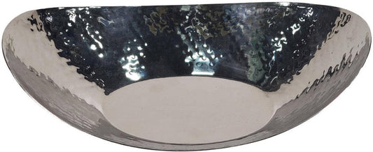 Oval Bread Basket SS Hammered No.2, 28 X 18.5 X 7.5cm