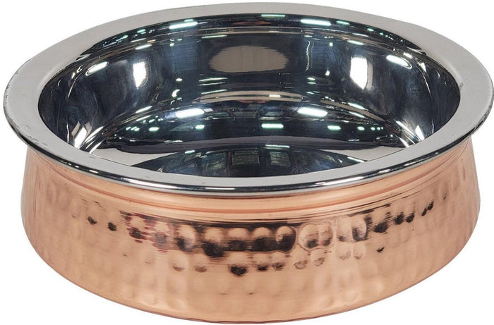 Copper Hyderabadi Handi 800Ml No.3, 17cm