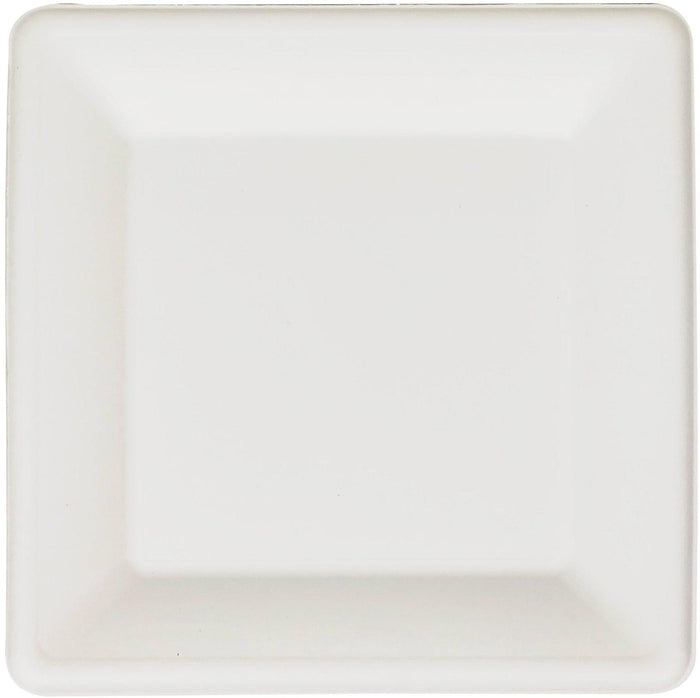 Maple - 10" Bagasse Round Plate - 3 Compartment