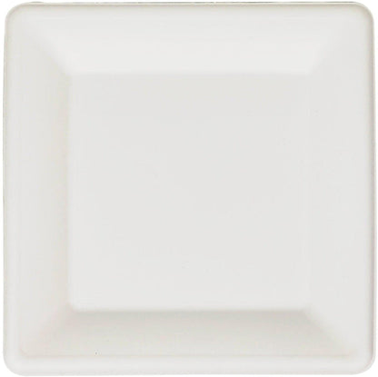 Maple - 10" Bagasse Round Plate - 3 Compartment