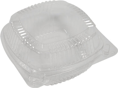 Pactiv - 5" Hinged Plastic Container - Clear - 5 1/4x5 1/4x2 1/2 - YC18-1050