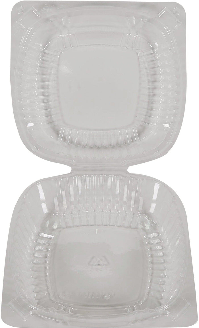 Pactiv - 6" Hinged Plastic Container - Clear - 5 3/4x6x3 - YC18-1160