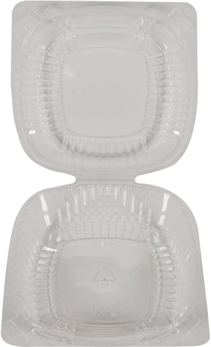 Pactiv - 6" Hinged Plastic Container - Clear - 5 3/4x6x3 - YC18-1160