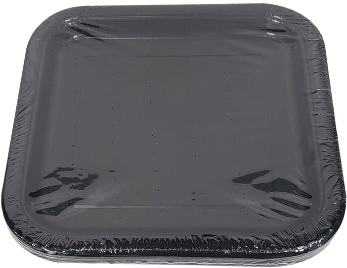 SO - Black Solid Square 9" Dinner Plates