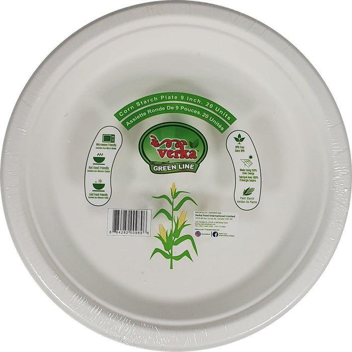 Verka - Green Line - 9" Round Plate