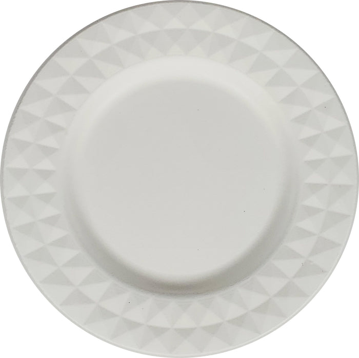 Eco-Craze - 7" Diamond Round Plate - Bagasse