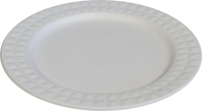 Eco-Craze - 9" Diamond Round Plate - Bagasse