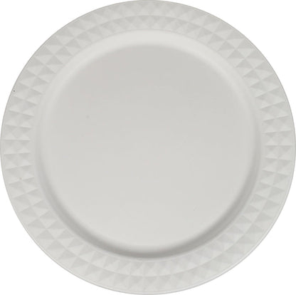 Eco-Craze - 10" Diamond Round Plate - Bagasse