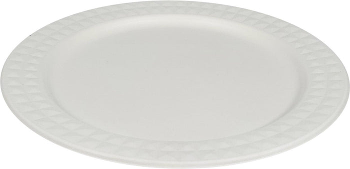 Eco-Craze - 10" Diamond Round Plate - Bagasse