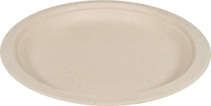 Eco-Craze - 7" Natural Round Plate - Bagasse