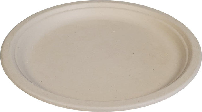 Eco-Craze - 10" Natural Round Plate - Bagasse