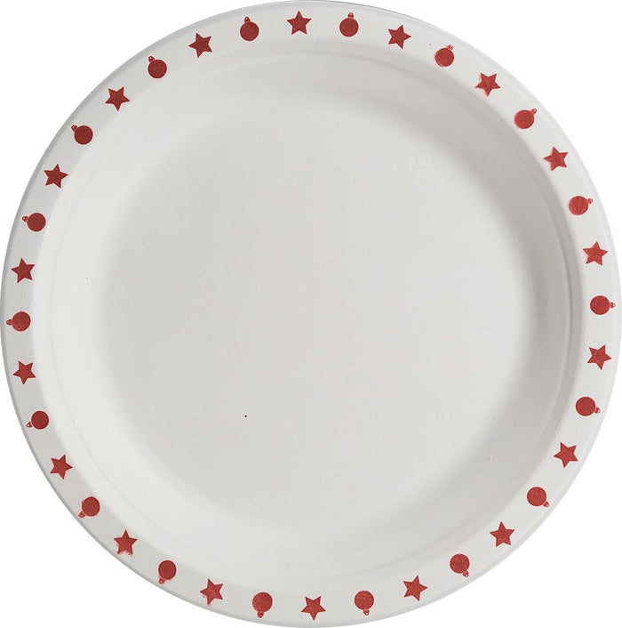 Eco-Craze - 7" Printed Round Plate - Bagasse