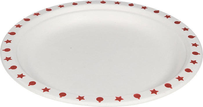 Eco-Craze - 7" Printed Round Plate - Bagasse