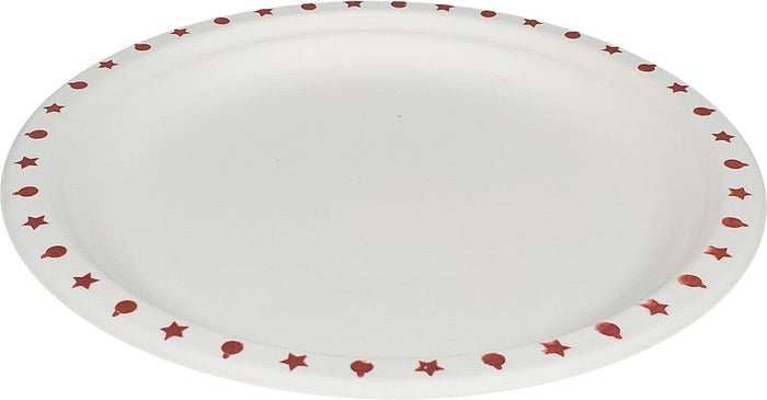 Eco-Craze - 9" Printed Round Plate - Bagasse