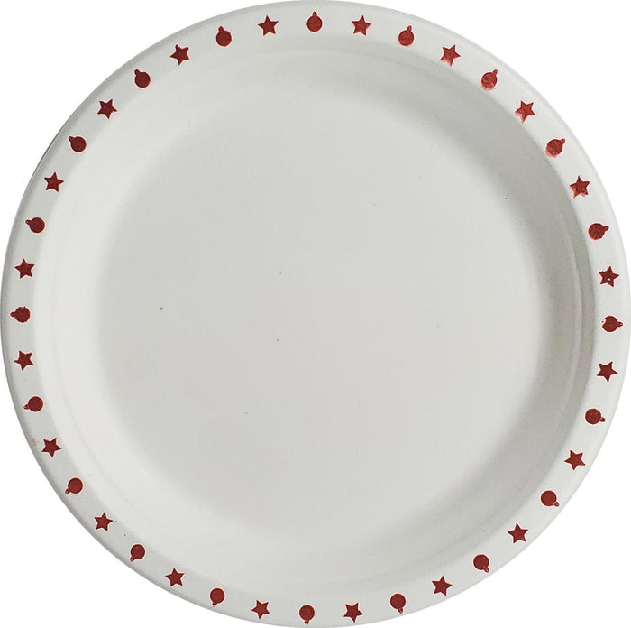 Eco-Craze - 9" Printed Round Plate - Bagasse