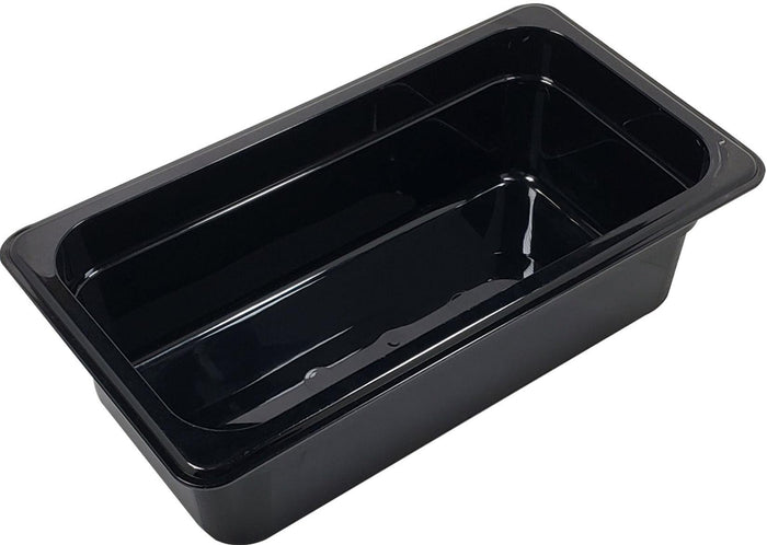 Poly Pan Black - 1/3 x 4" Deep