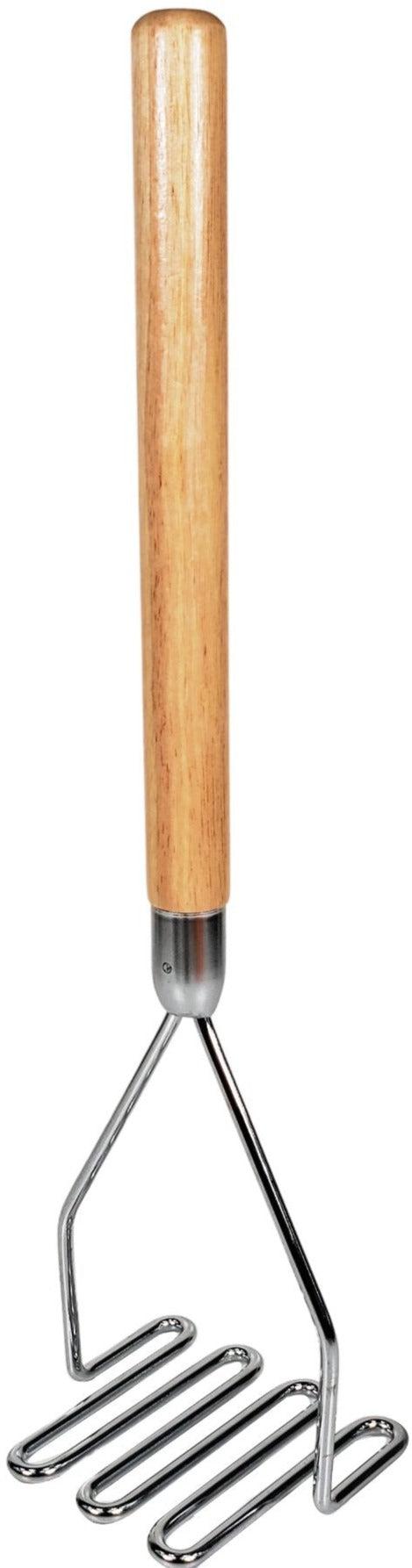 Potato Masher - 4x4x18" - Wooden Handle - SAG703414