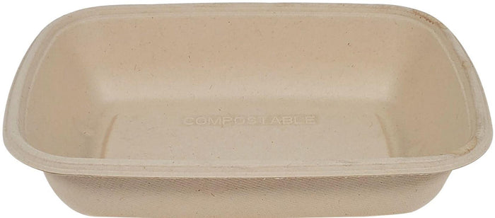 Eco-Craze/Rhino - 1000ml Rectangle Natural Pulp Box - CR1000