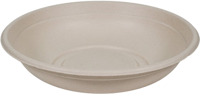 Eco-Craze/Rhino - 24oz Round Natural Pulp Bowl - CR24