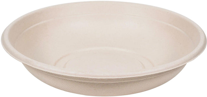 Eco-Craze/Rhino - 32oz Round Natural Pulp Bowl - CR32