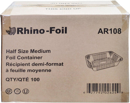 Rhino-Foil - Half Size Medium - Aluminium Steam Pan