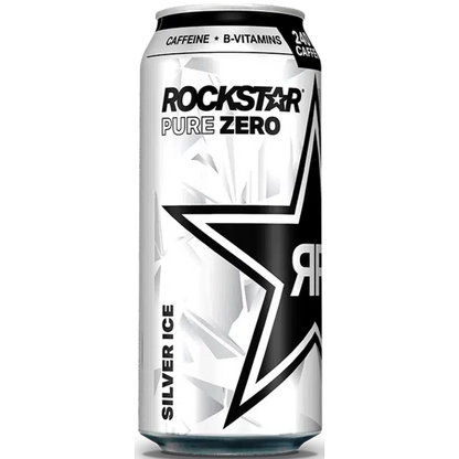 Rockstar - Silver Ice (Pure Zero) Energy Drink - Cans