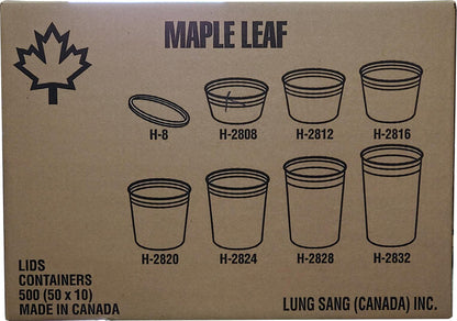 Maple - H2808 - Heavy Duty Deli Container - 8oz