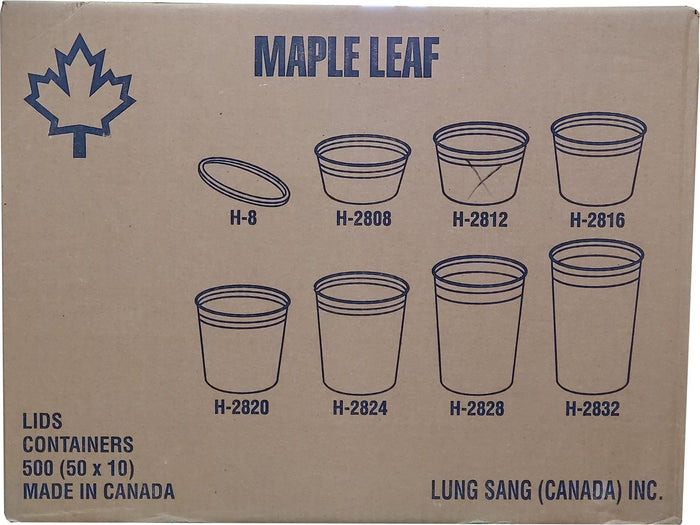 Maple - H2812 - Heavy Duty Deli Container - 12oz