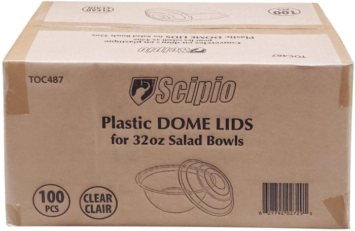 Value+ - Clear Dome Lid for 32oz Salad Bowls