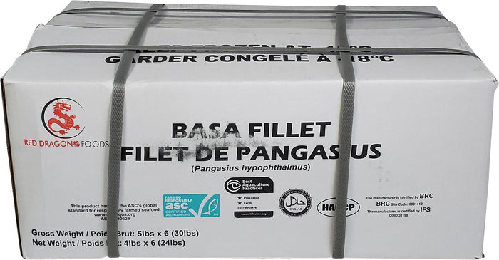 TG Brand - Basa Fillets - 28oz UP - 30LBS