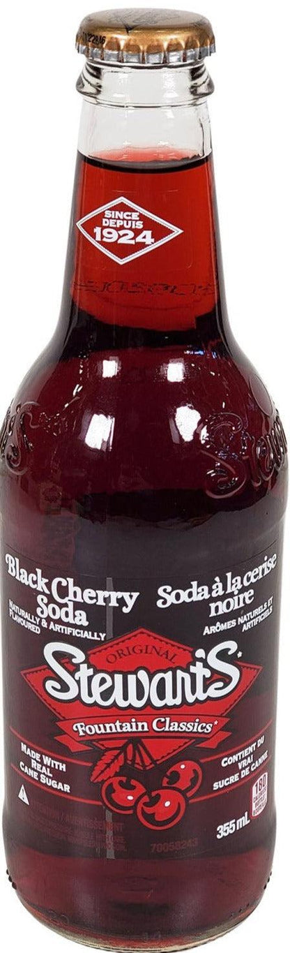 Stewarts - Black Cherry Soda - Bottles