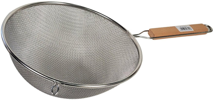 Strainer - Double Mesh 9.5" - Wood Handle - HTDA50A