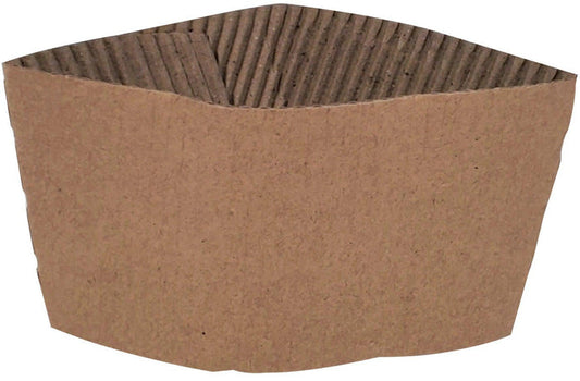 Eco-Craze/Morning Dew - 10-24oz Kraft Sleeve for Hot Paper Cups